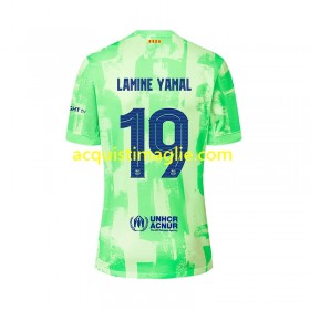 Divisa di Calcio Barcellona LAMINE YAMAL 19 UCL Font Terza 2024/2025